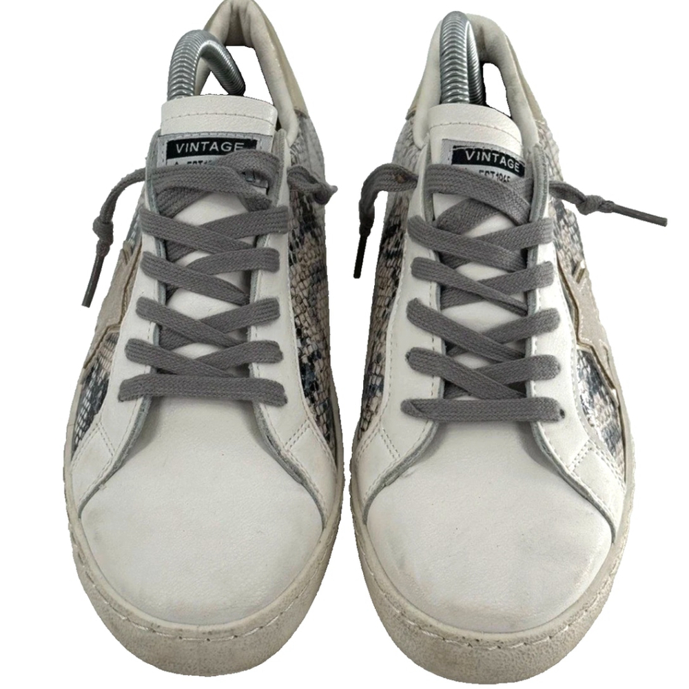 Women's Vintage Havana Bianca Gold Snake Multi Sneakers Size 7